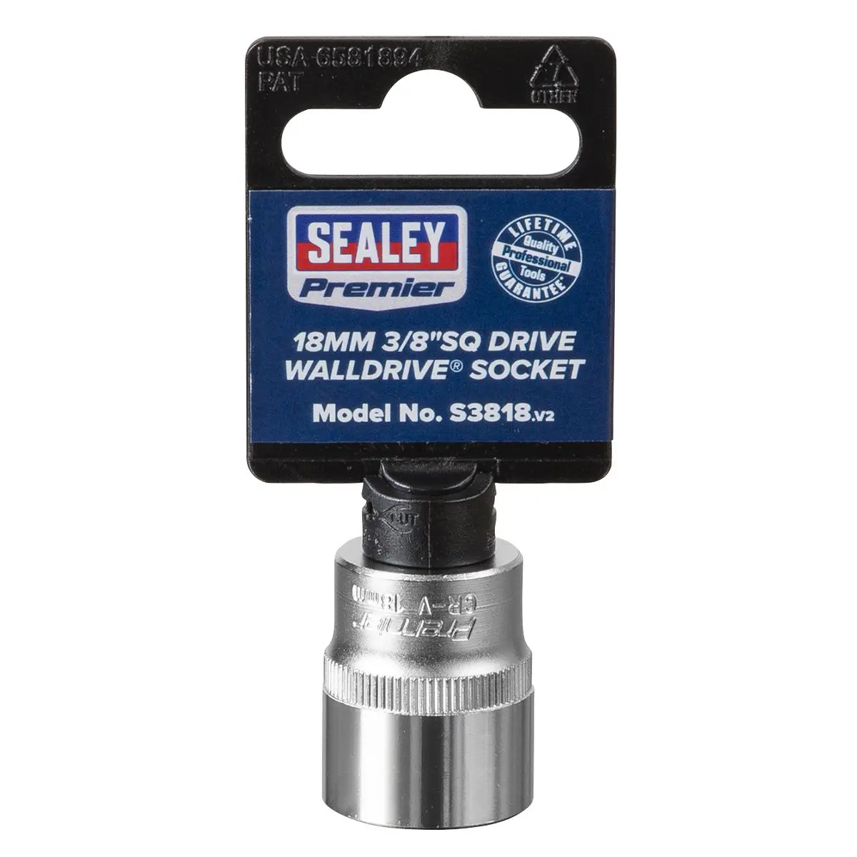 Sealey Premier WallDrive® Socket 18mm 3/8"Sq Drive - Image 6