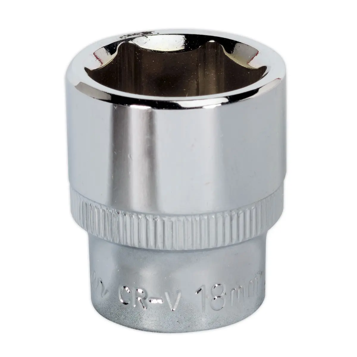 Sealey Premier WallDrive® Socket 18mm 3/8"Sq Drive Fully Polished