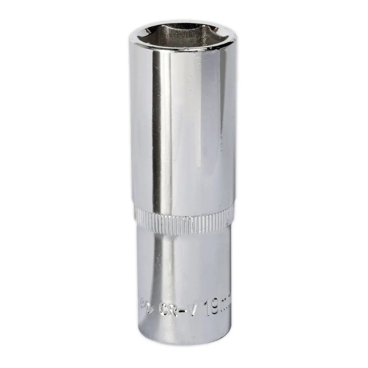 Sealey Premier WallDrive® Socket 19mm Deep 1/2"Sq Drive Fully Polished