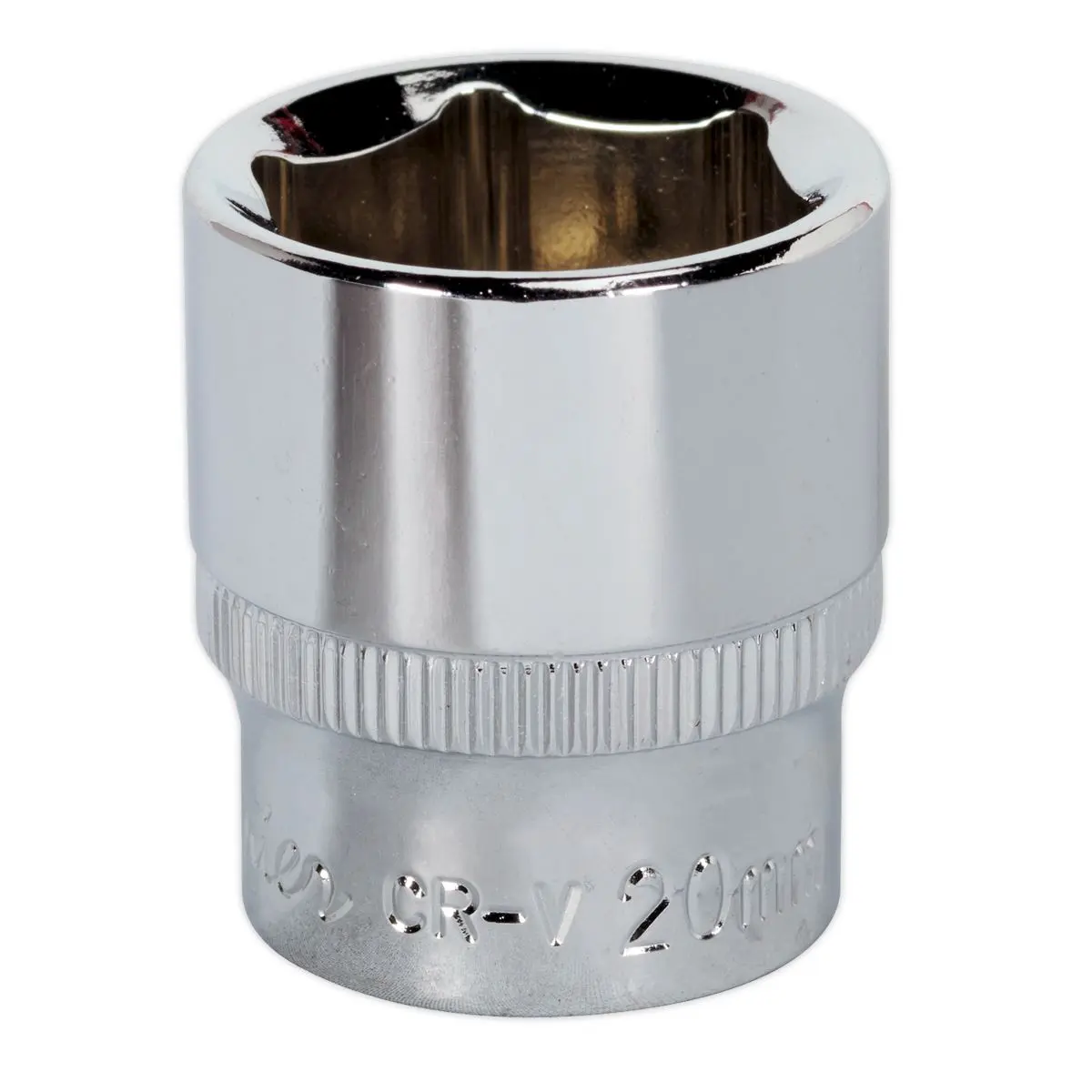 Sealey Premier WallDrive® Socket 20mm 3/8"Sq Drive Fully Polished