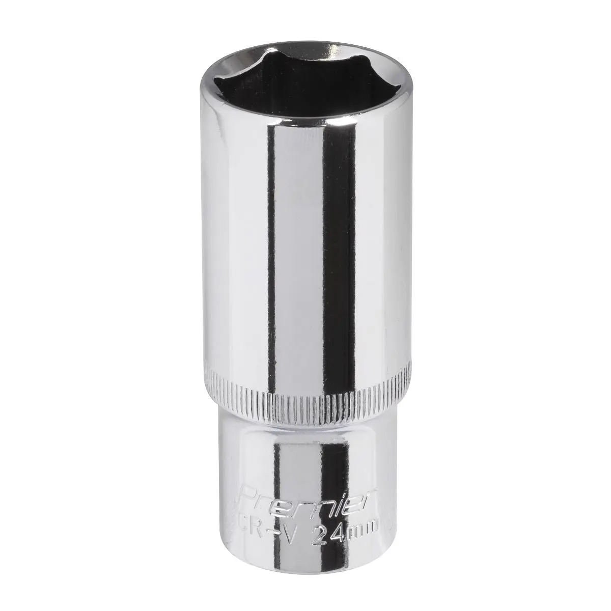 Sealey Premier WallDrive® Socket 24mm Deep 1/2"Sq Drive Fully Polished
