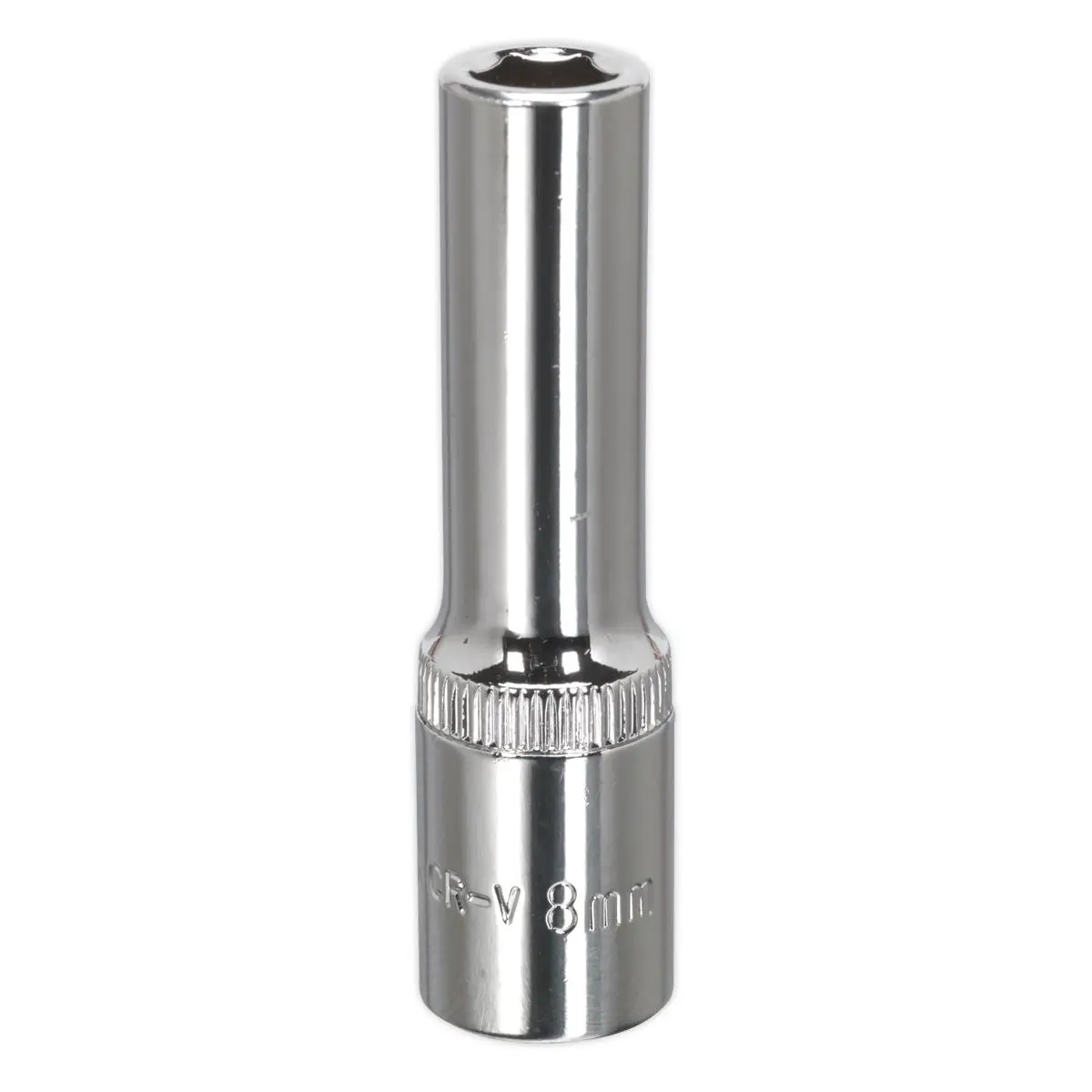 Sealey Premier WallDrive® Socket 8mm Deep 3/8"Sq Drive Fully Polished