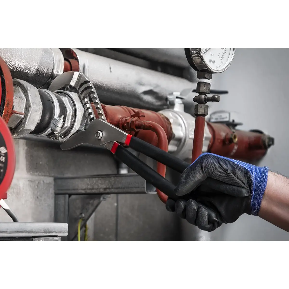 Sealey Premier Water Pump Pliers 400mm Ni-Fe Finish - Image 2