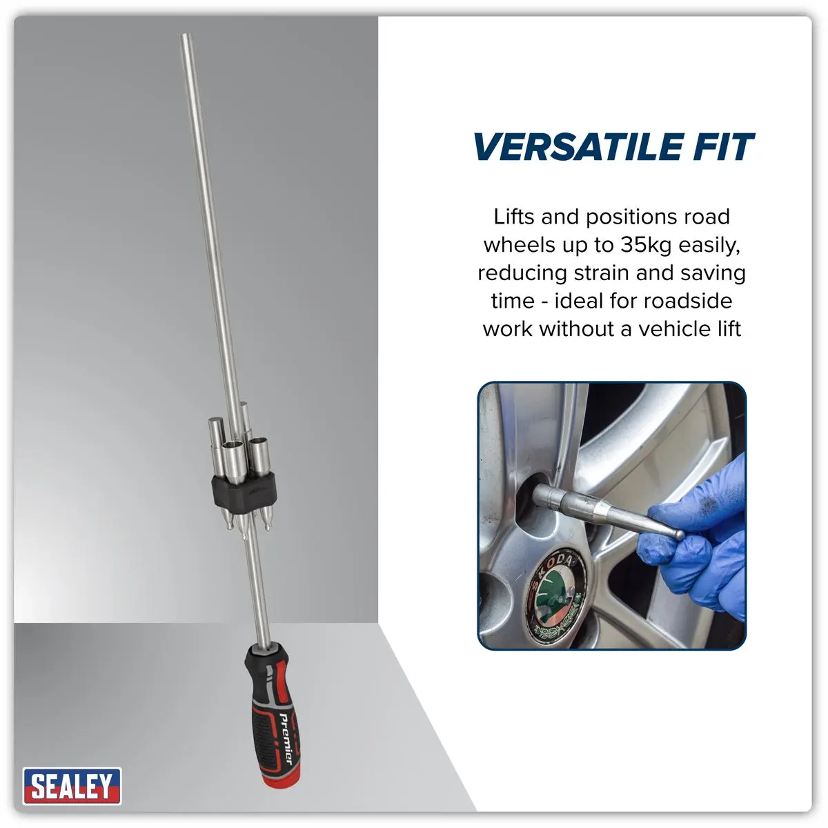 Sealey Premier WheelEazy™ Wheel Fitting & Alignment Tool - Image 4