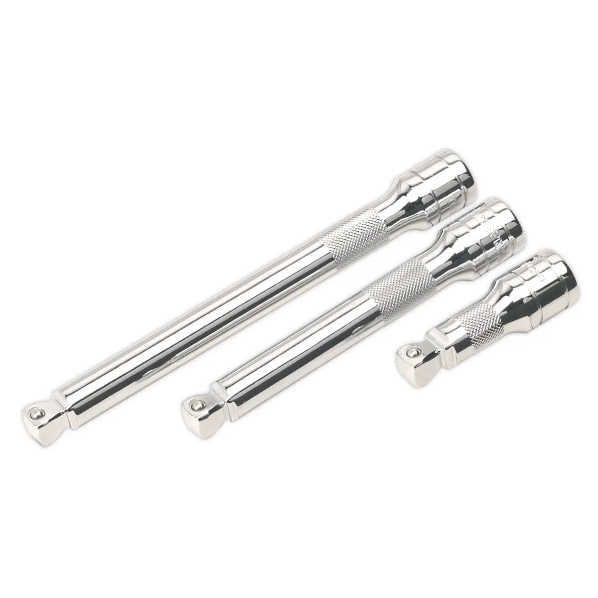 Sealey Premier Wobble/Rigid Extension Bar Set 3pc 1/2"Sq Drive