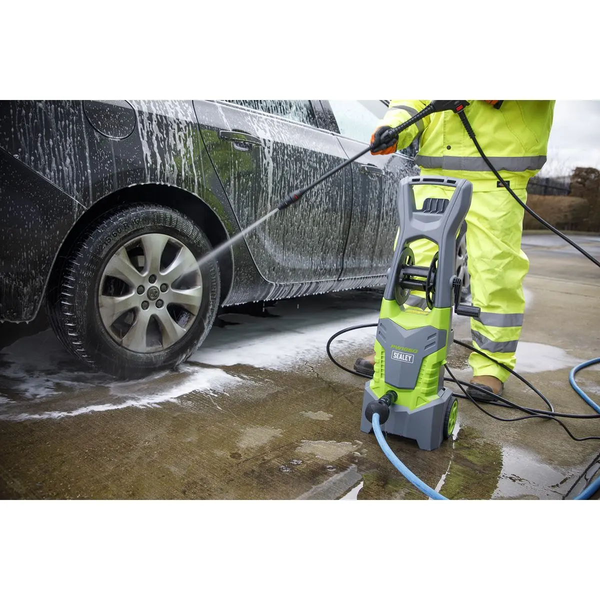 Sealey Pressure Washer 130bar with TSS & RotablastĀ® Nozzle - Image 7