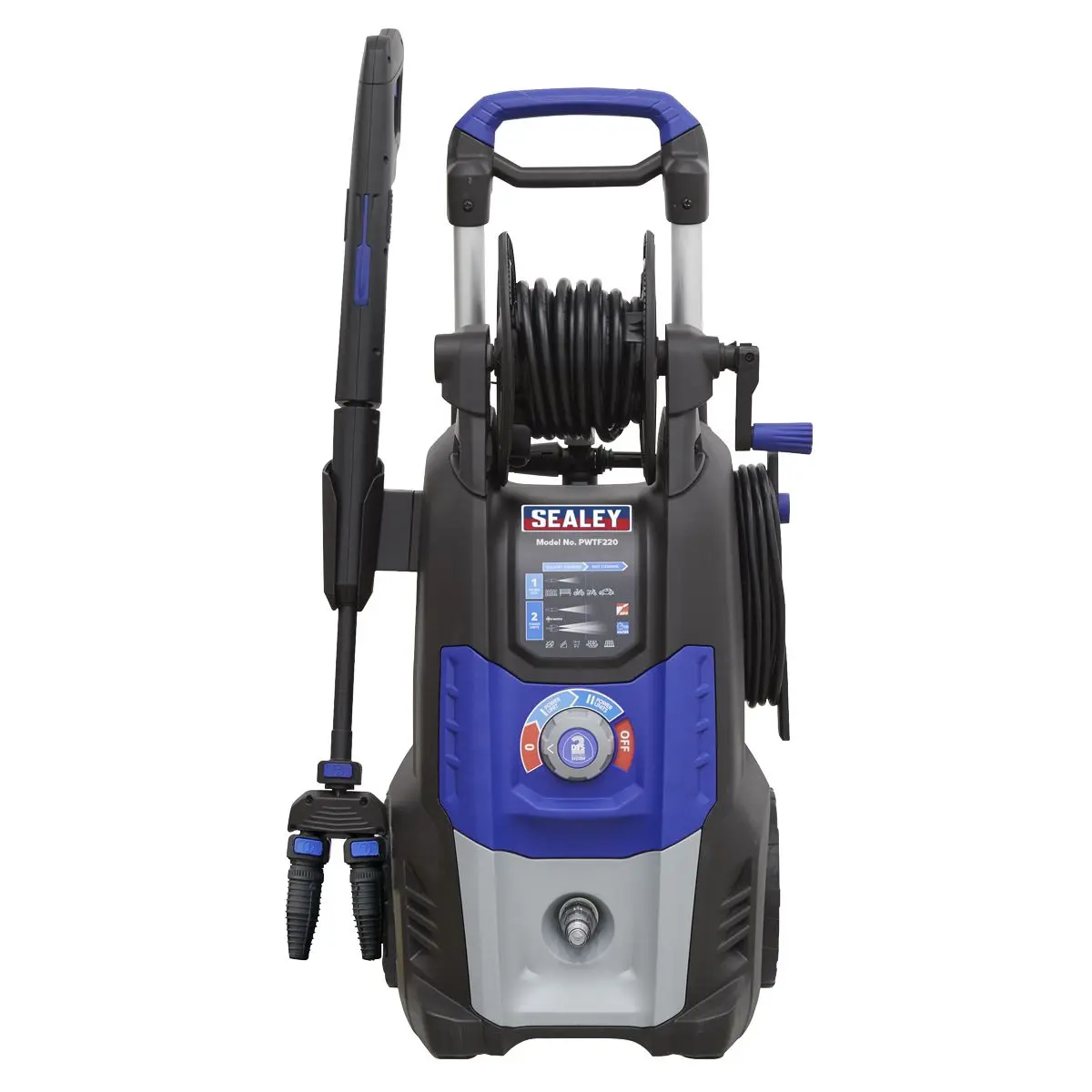 Sealey Pressure Washer 150bar 810L/hr Twin Pump with TSS & RotablastĀ® Nozzle - Image 3