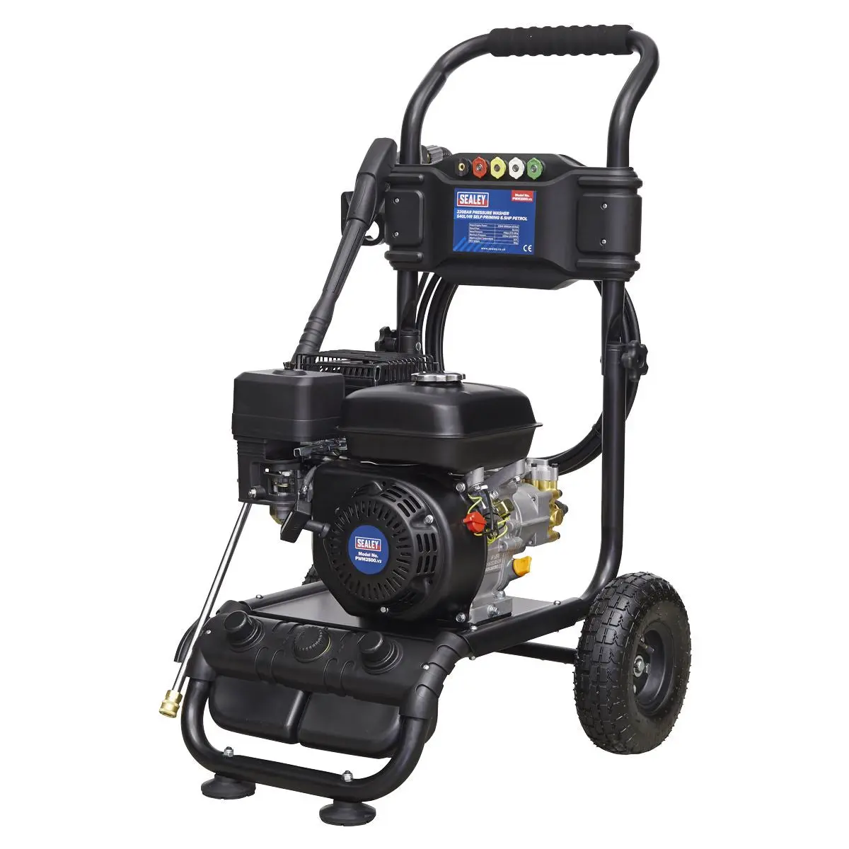 Sealey Pressure Washer 220bar 540L/hr 6.5hp Petrol - Image 2