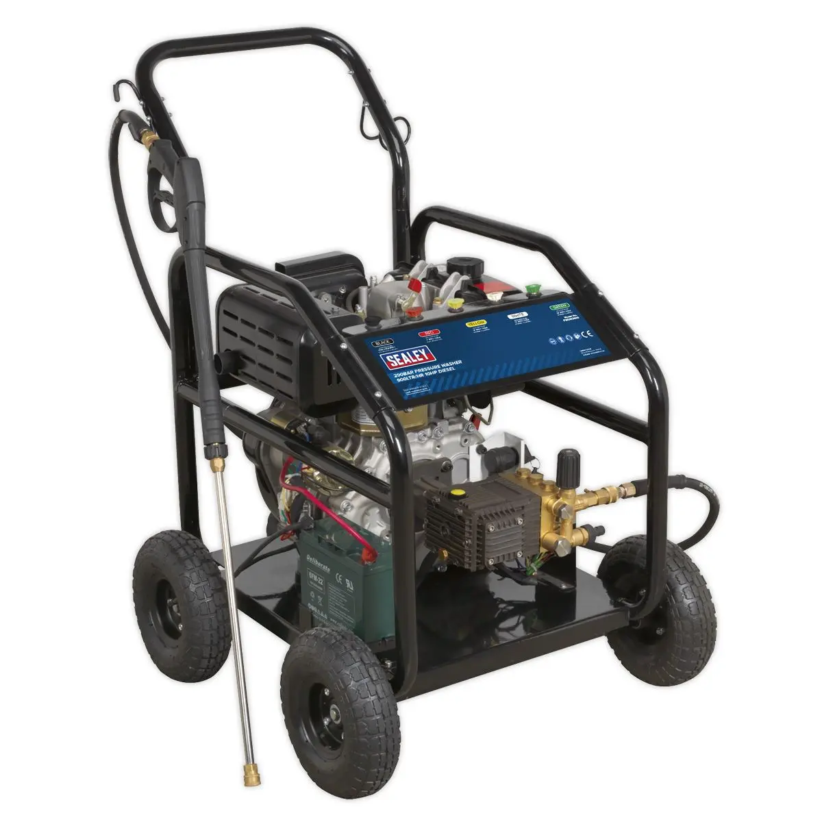 Sealey Pressure Washer 290bar 900L/hr 10hp - Diesel - Image 6