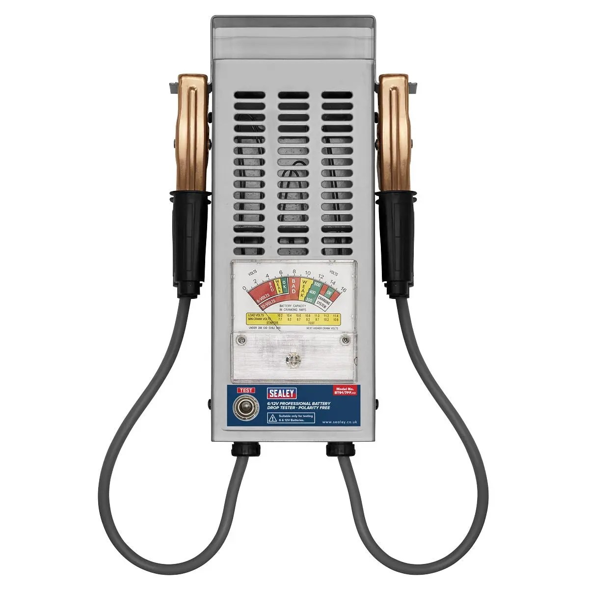 Sealey Professional Battery Drop Tester 6/12V - Polarity Free - Image 3