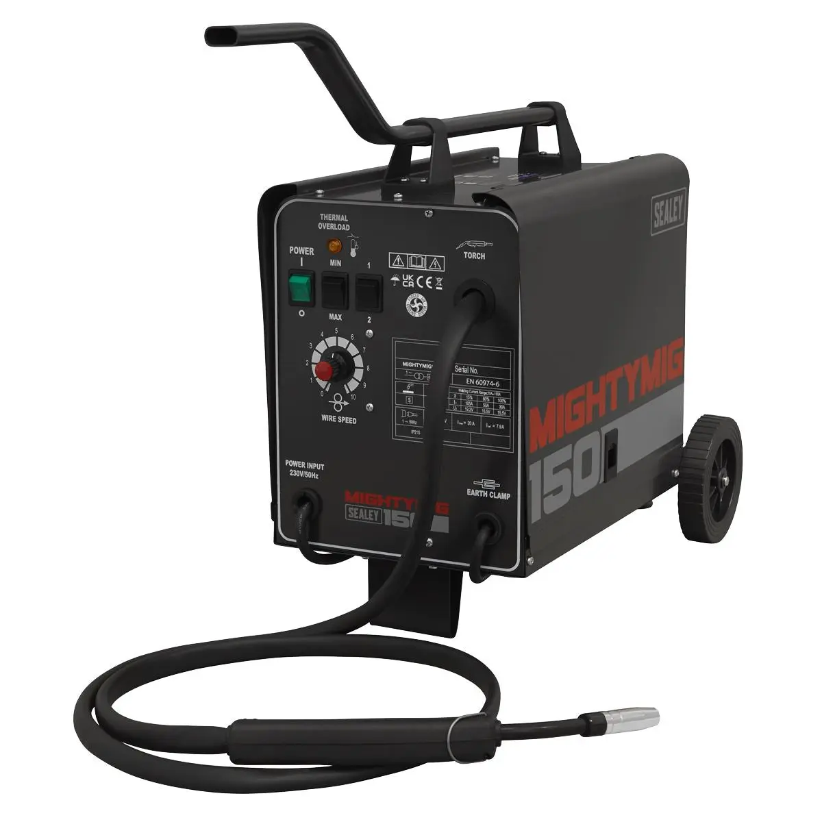 Sealey Professional Gas/Gasless MIG Welder 150A 230V
