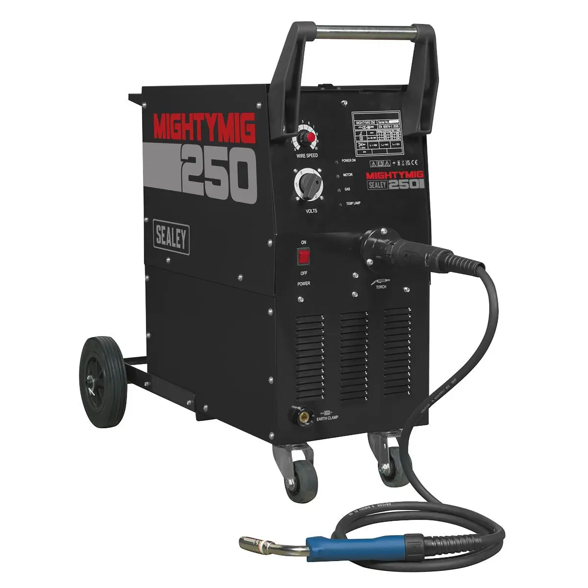 Sealey Professional Gas/Gasless MIG Welder 250A with Euro Torch - Image 2