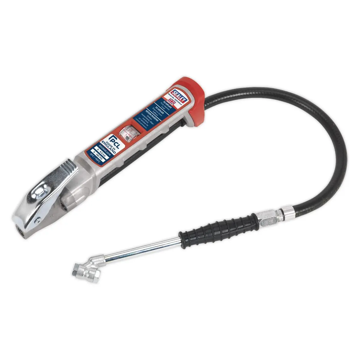 PCL Professional Tyre Inflator with Twin Push-On Connector