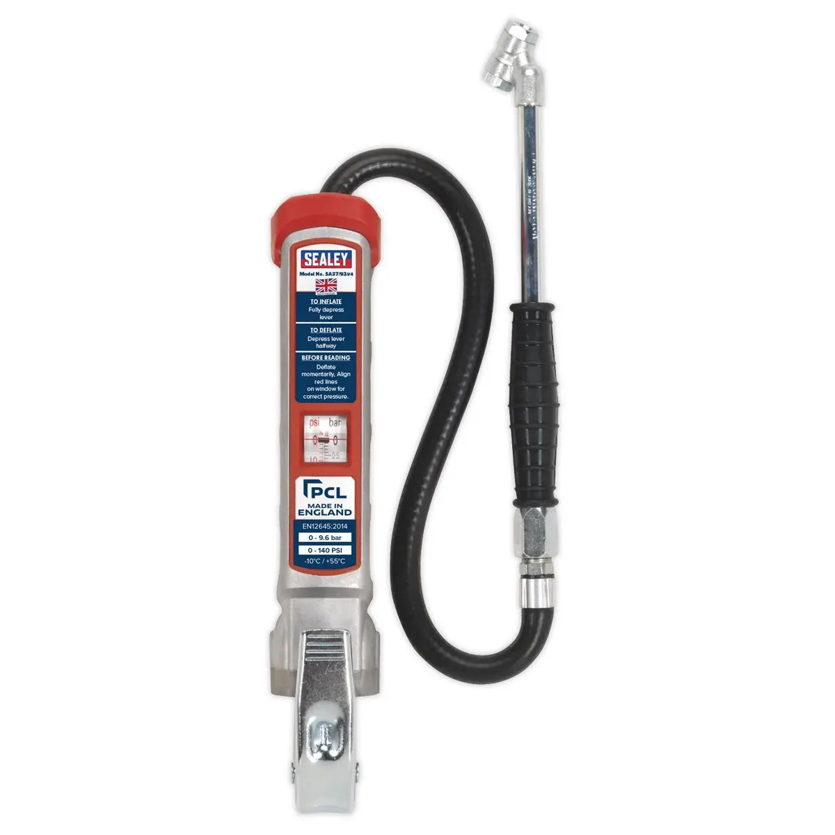 PCL Professional Tyre Inflator with Twin Push-On Connector - Image 3