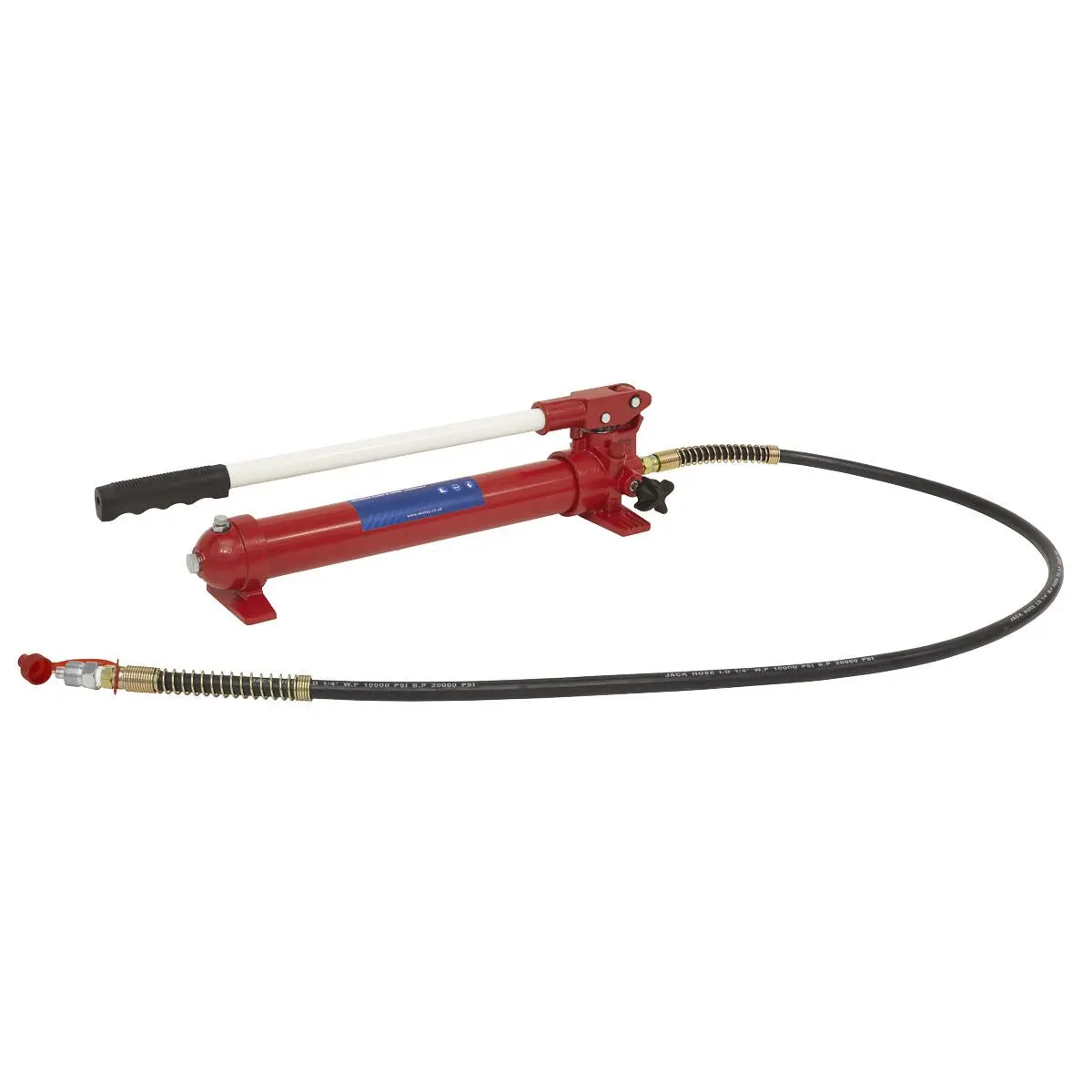 Sealey Snap Push Ram with Pump & Hose Assembly - 10 Tonne - Image 6