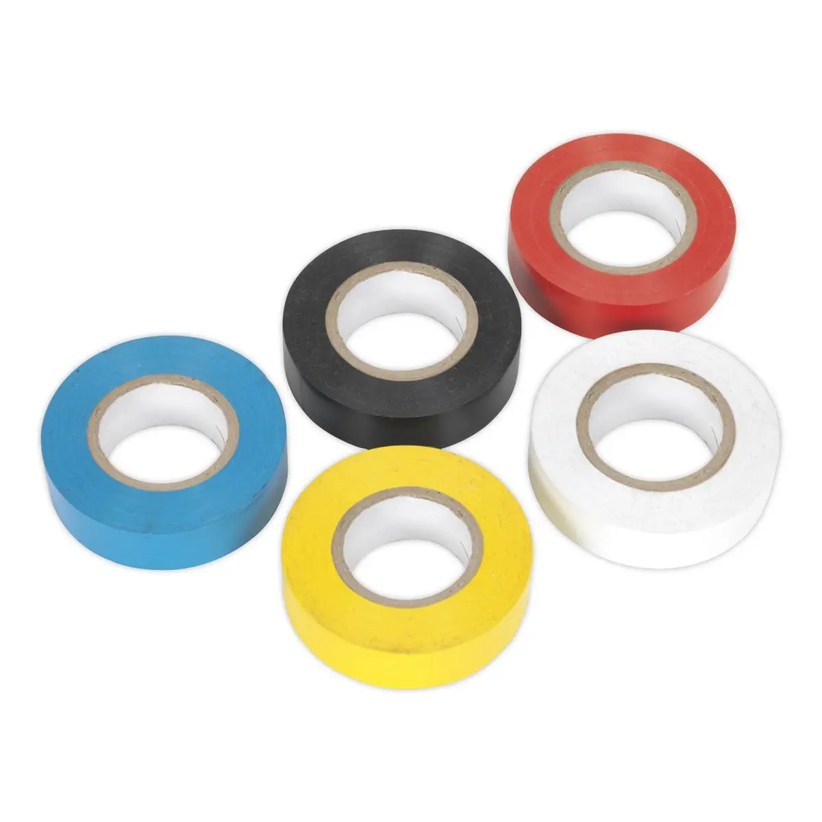 Sealey PVC Insulating Tape 19mm x 20m Mixed Colours Pack of 10 - Image 2