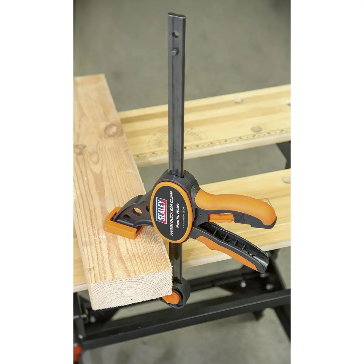 Sealey Quick Bar Clamp 300mm - 2pc Set - Image 6