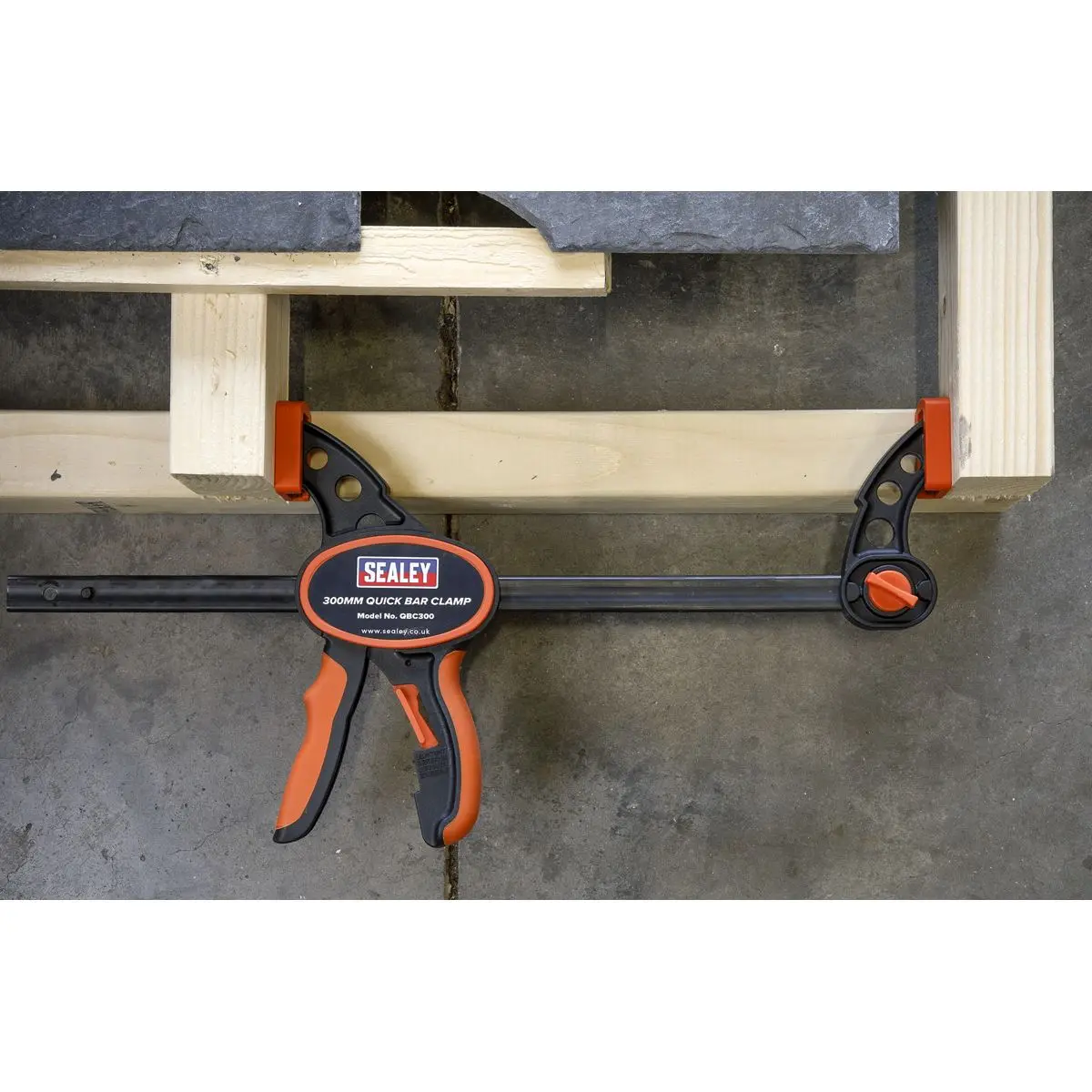 Sealey Quick Bar Clamp 300mm - 2pc Set - Image 7