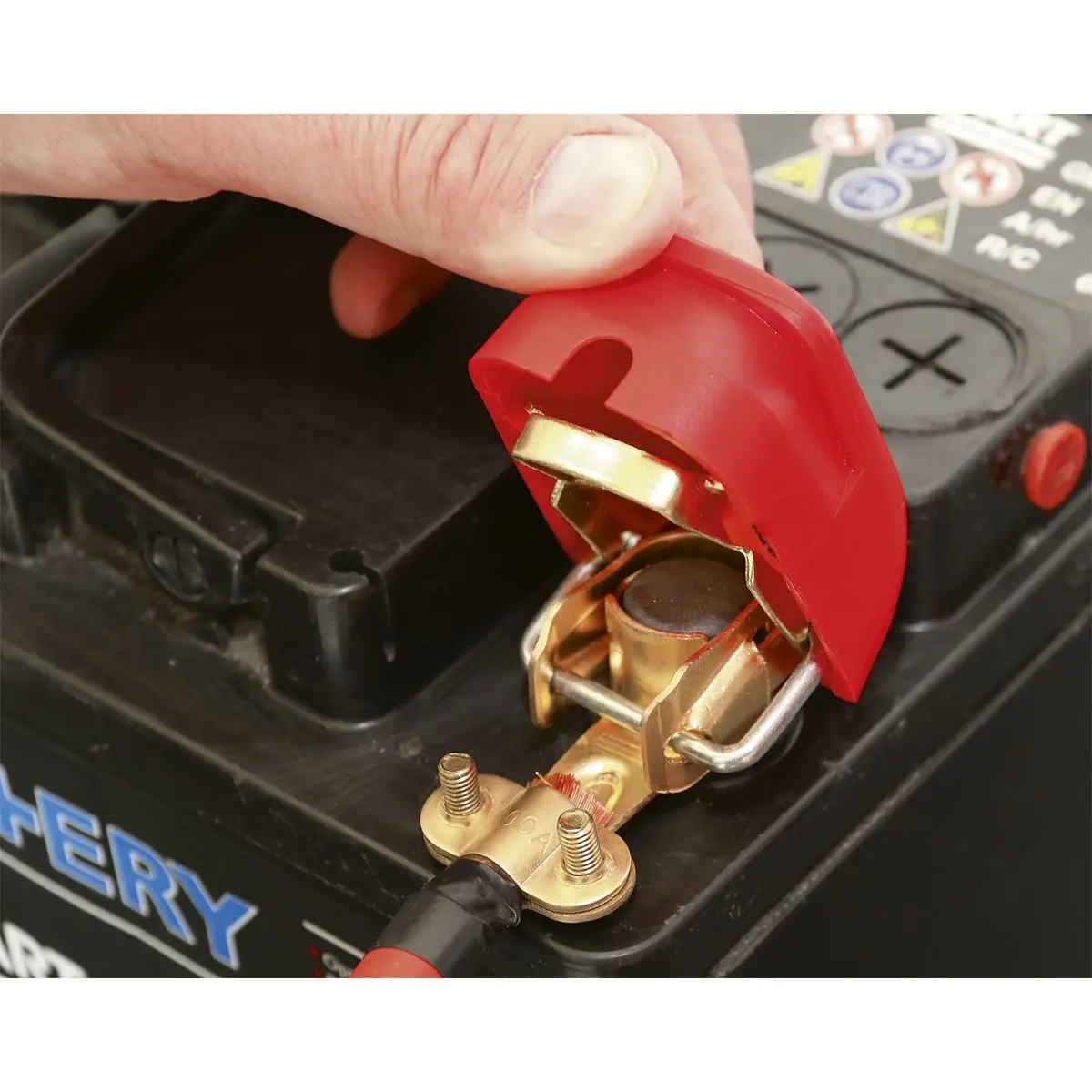 Sealey Quick Release Battery Clamps Positive-Negative Pair - Image 5