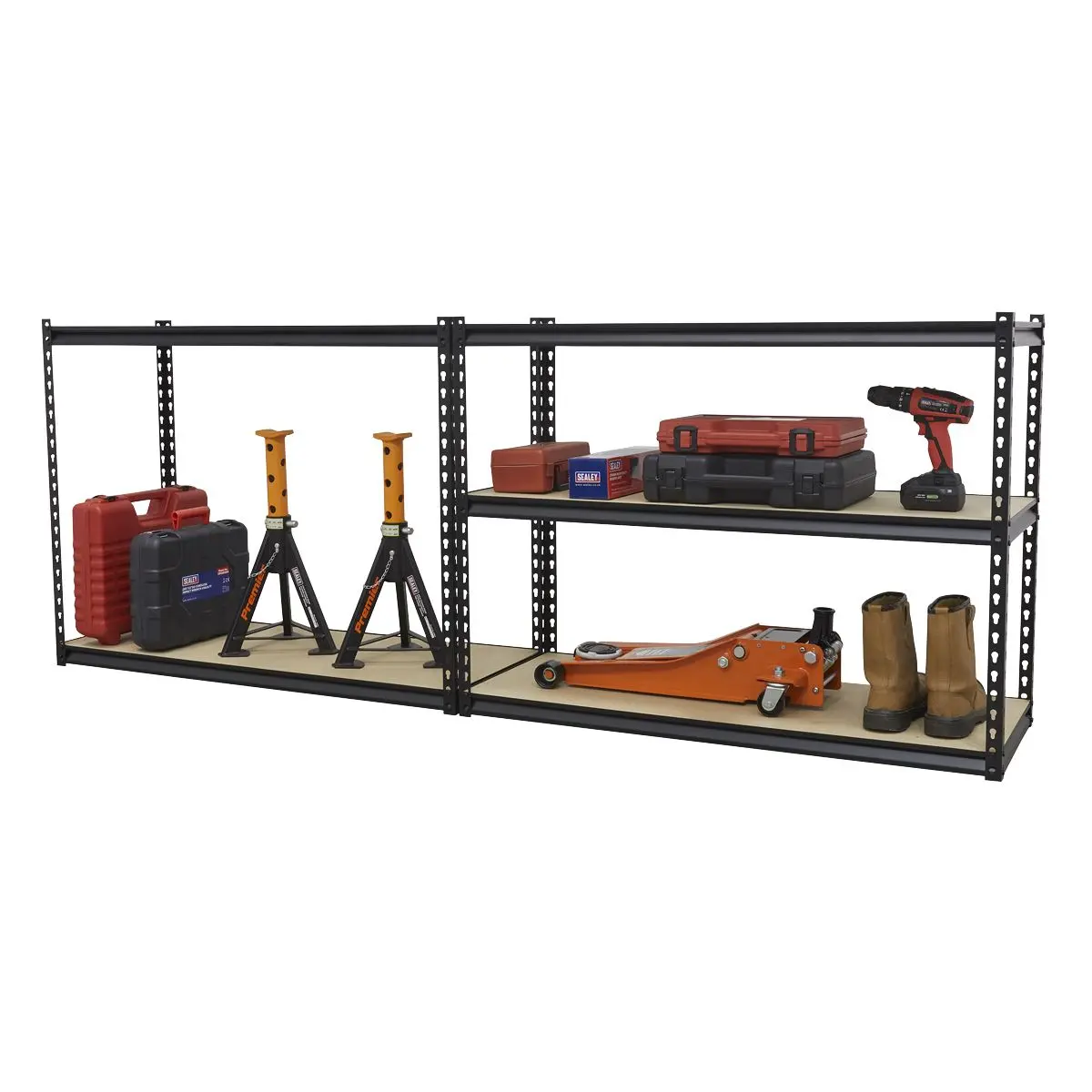 Sealey Racking Unit with 5 Shelves 220kg Capacity Per Level - Image 3