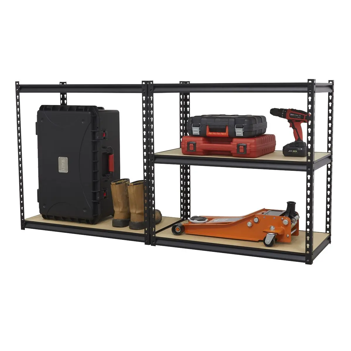 Sealey Racking Unit with 5 Shelves 340kg Capacity Per Level - Image 4
