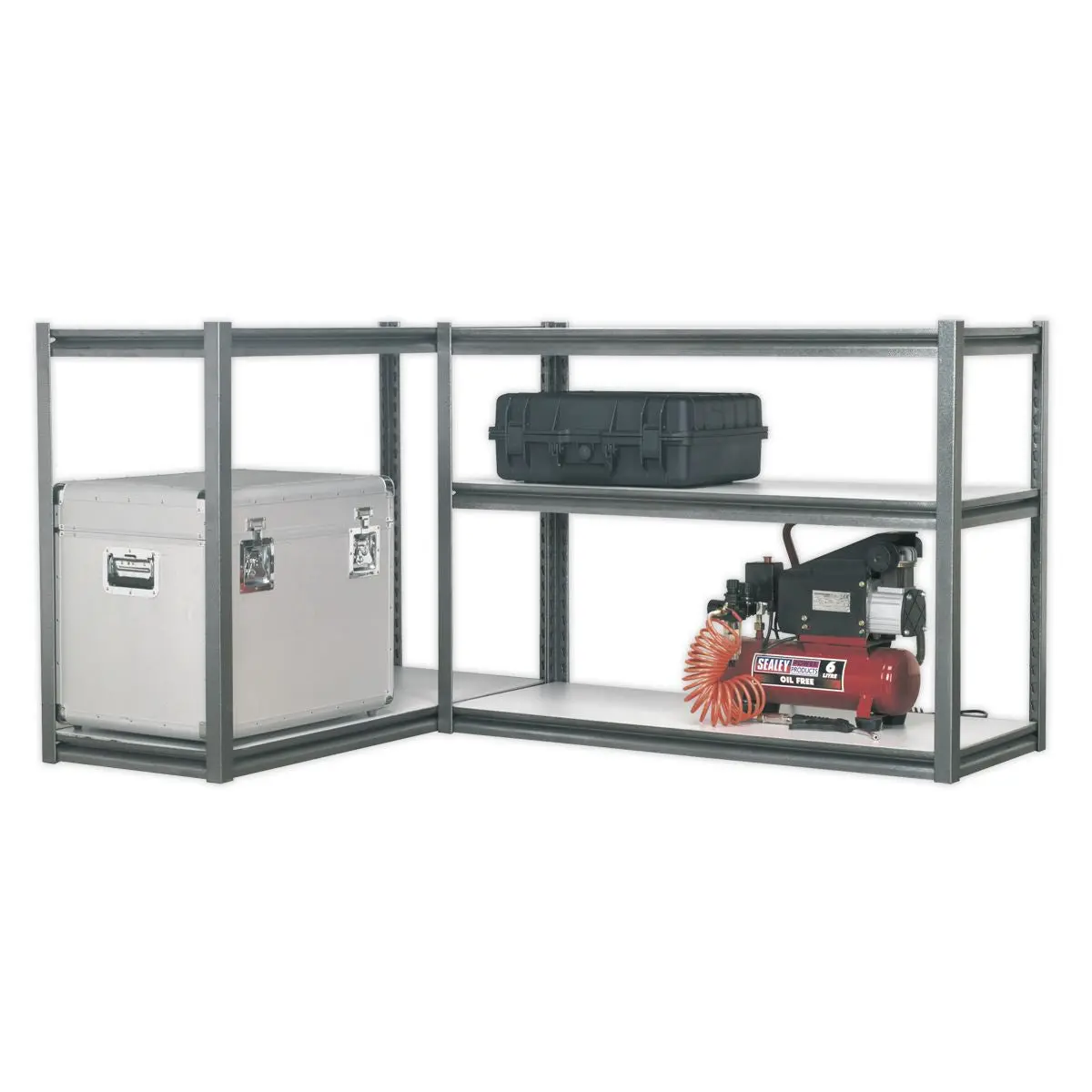 Sealey Racking Unit with 5 Shelves 600kg Capacity Per Level - Image 2