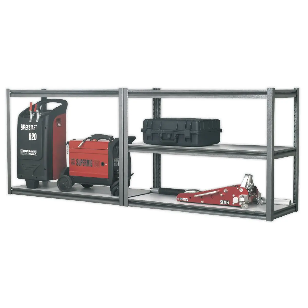 Sealey Racking Unit with 5 Shelves 600kg Capacity Per Level - Image 3