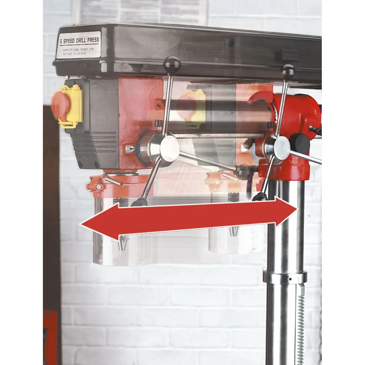 Sealey Radial Pillar Drill Bench 5-Speed 550W/230V - Image 4