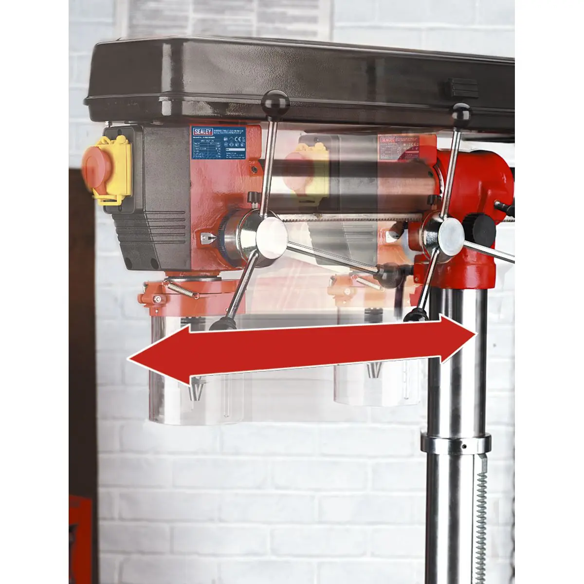 Sealey Radial Pillar Drill Floor 5-Speed 550W/230V - Image 4