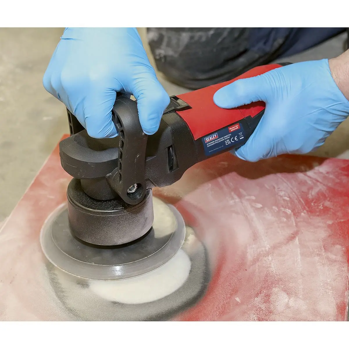 Sealey Random Orbital Dual Action Sander/Polisher Ø150mm 600W/230V - Image 4