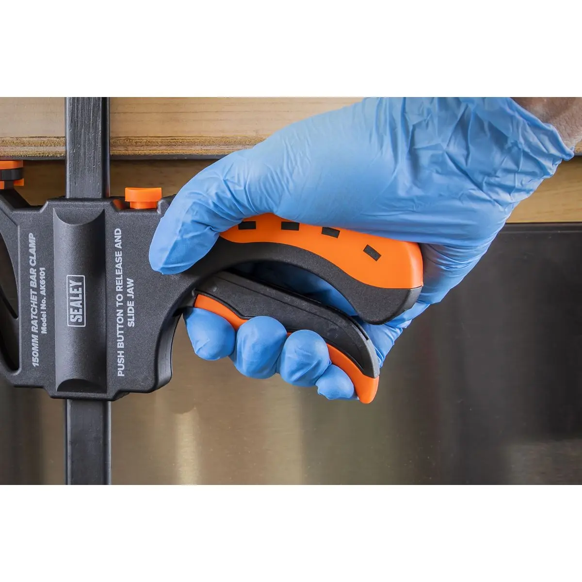 Sealey Ratchet Bar Clamp 150mm - Image 5