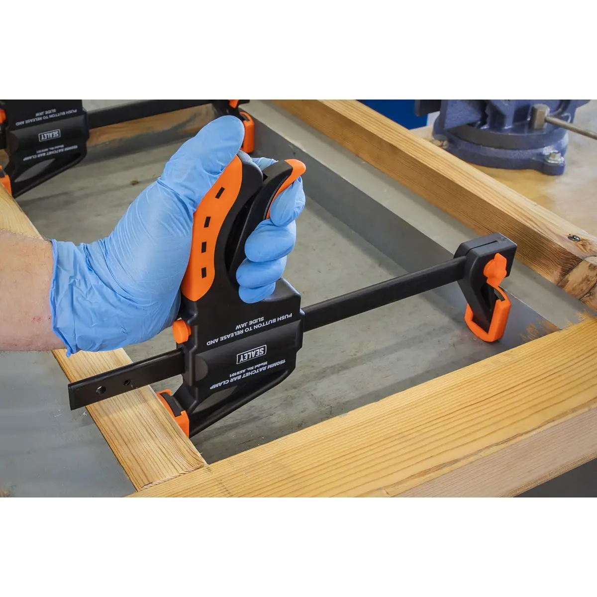 Sealey Ratchet Bar Clamp 150mm - Image 7