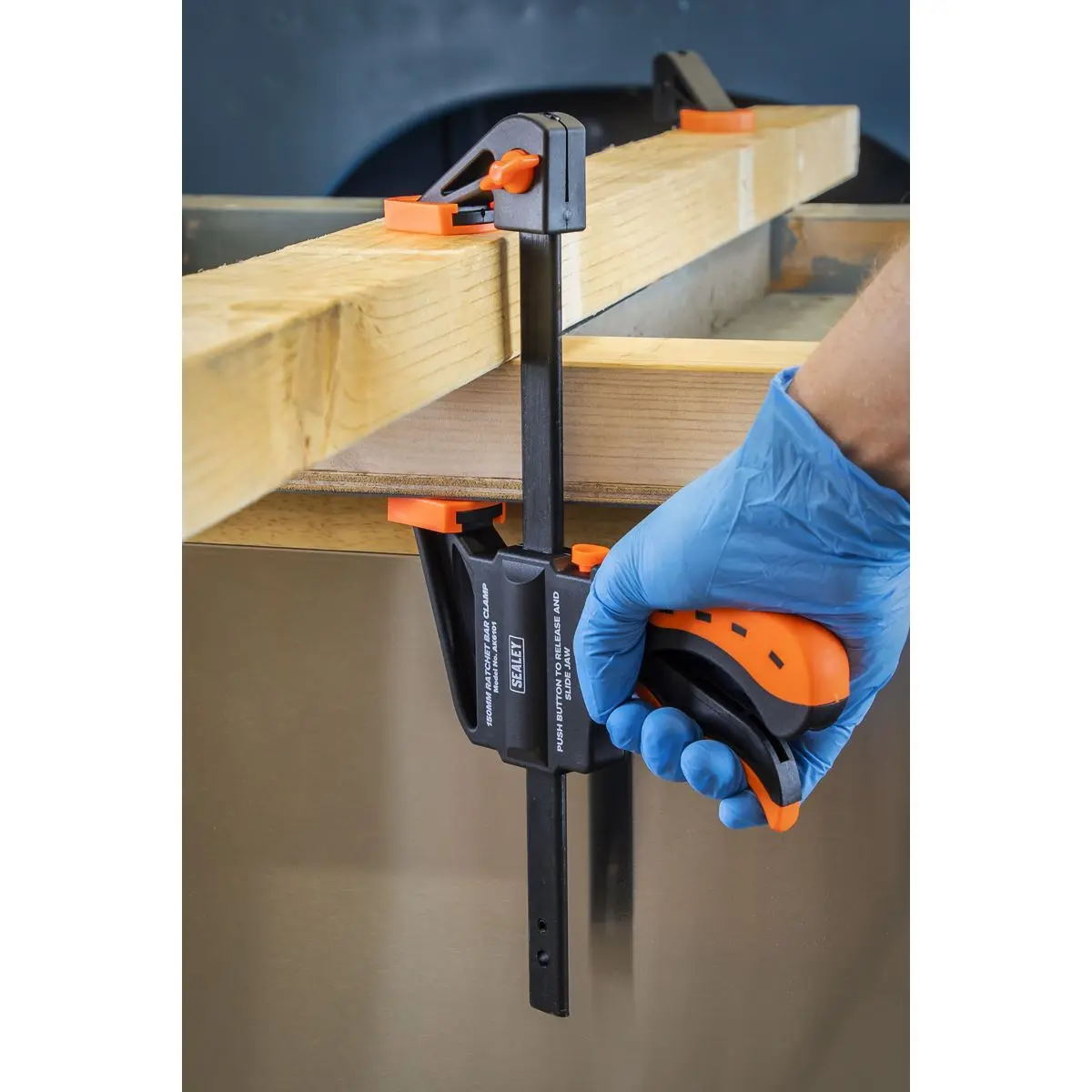 Sealey Ratchet Bar Clamp 150mm - Image 8