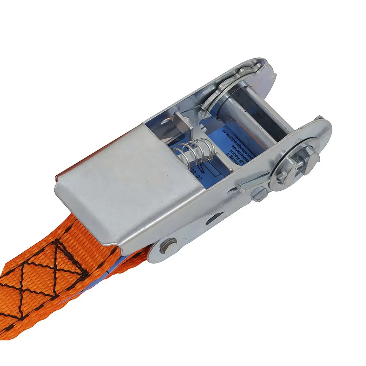 Sealey Ratchet Strap 25mm x 5m Polyester Webbing S-Hook with Corner Protector 600kg Breaking Strength - Image 7