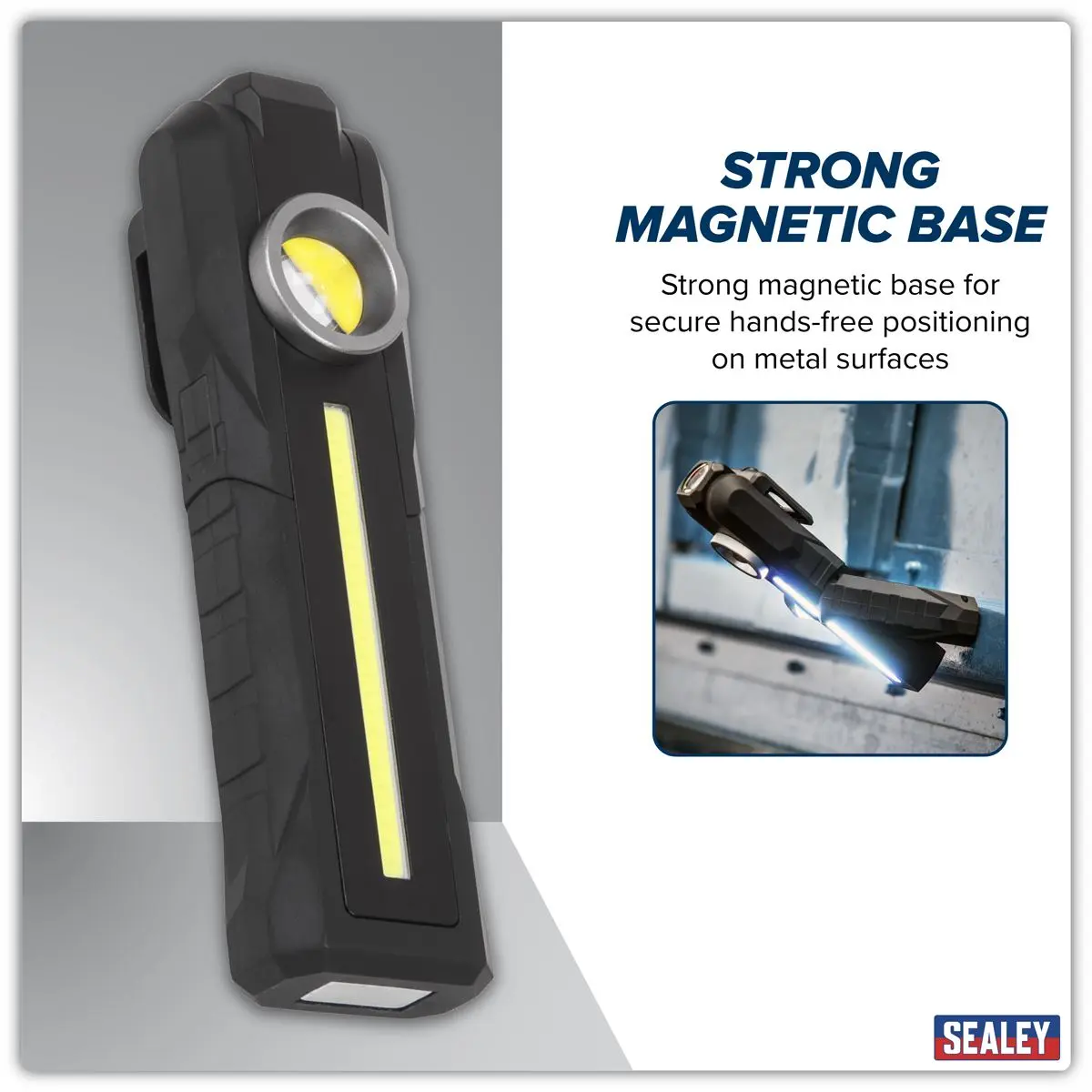 Sealey Rechargeable 3-in-1 Inspection Light 5W COB & 3W SMD LED - Image 10