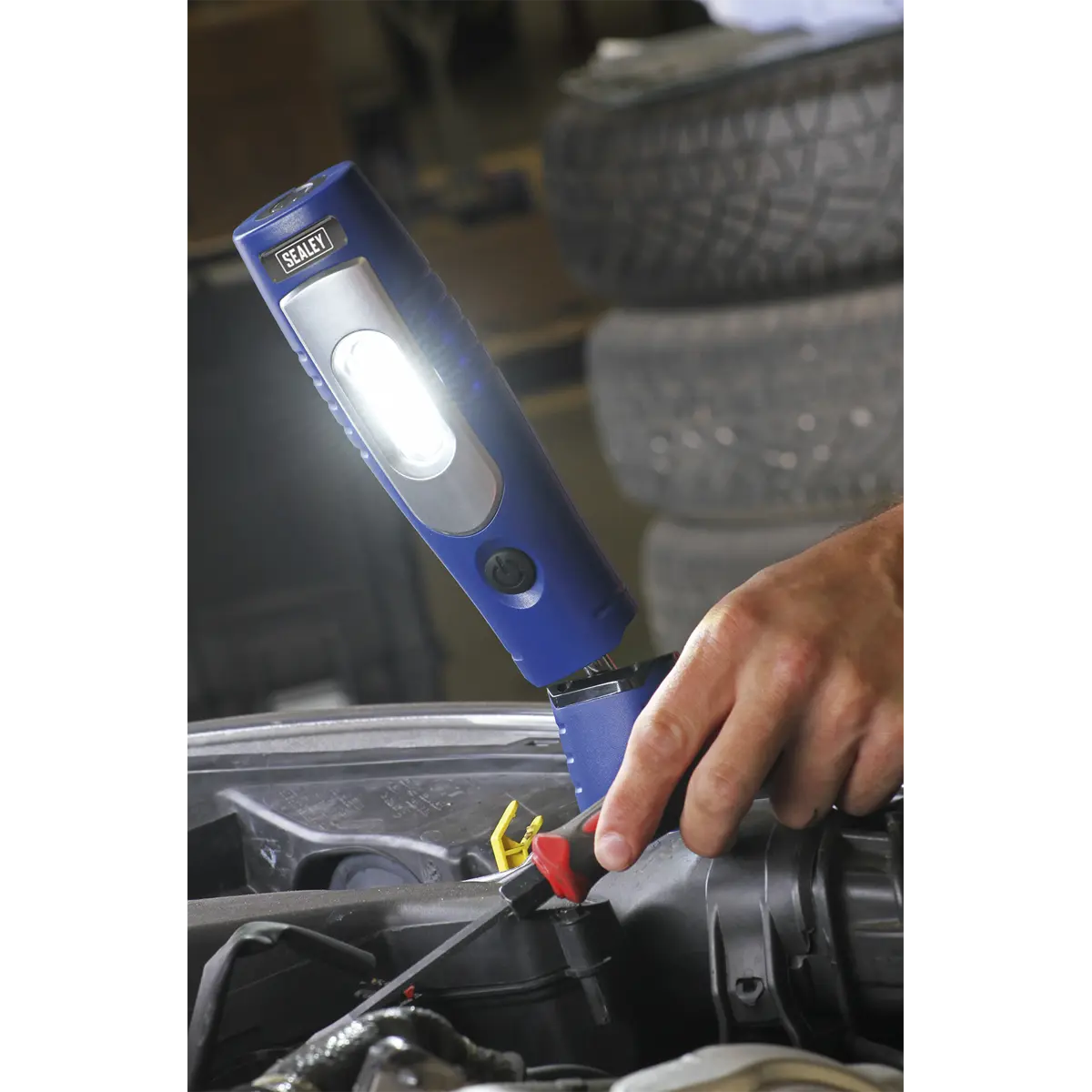 Sealey Rechargeable 360° Inspection Light 4W & 3W SMD LED - Blue - Image 15