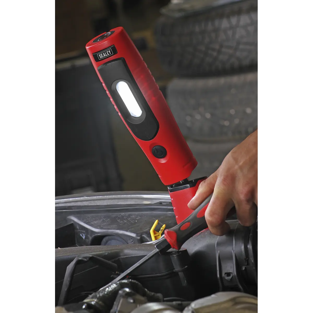 Sealey Rechargeable 360° Inspection Light 4W & 3W SMD LED - Red - Image 13