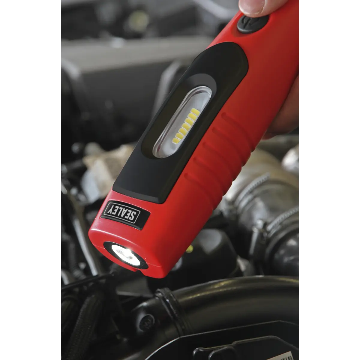 Sealey Rechargeable 360° Inspection Light 4W & 3W SMD LED - Red - Image 17