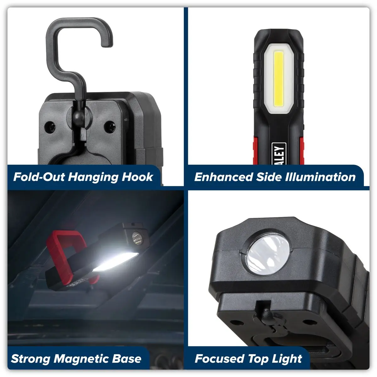 Sealey Rechargeable 3W COB & 2W SMD LED Inspection Light - Image 5