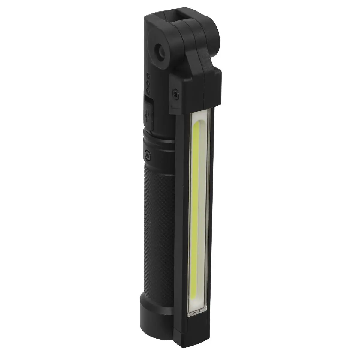 Sealey Rechargeable Aluminium Folding Pocket Light 2 COB & 1 SMD LED - Image 7