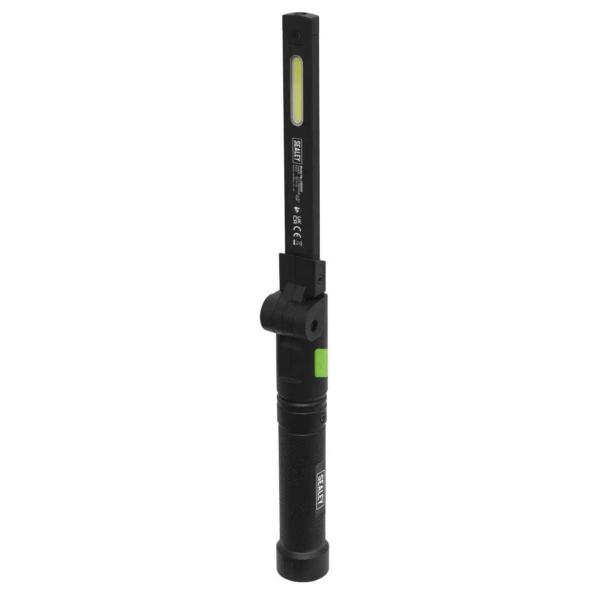 Sealey Rechargeable Aluminium Folding Pocket Light 2 COB & 1 SMD LED - Image 8