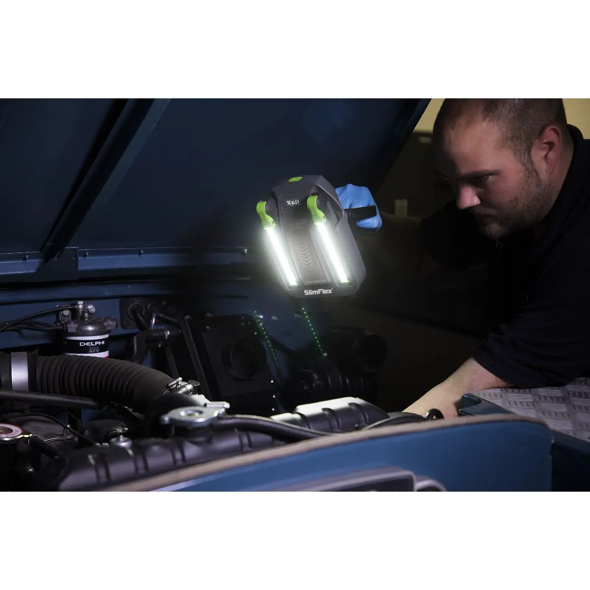 Sealey Rechargeable Floodlight/Folding Inspection Light Docking Station Kit - Image 10