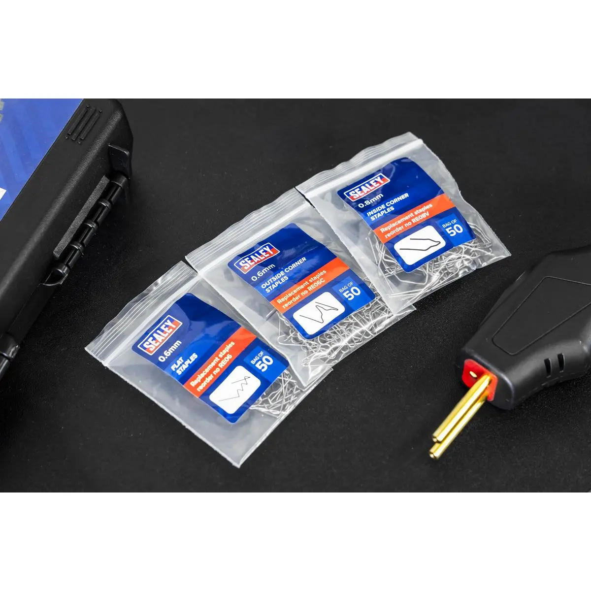 Sealey Rechargeable Hot Stapler Repair Kit 18W - Image 11