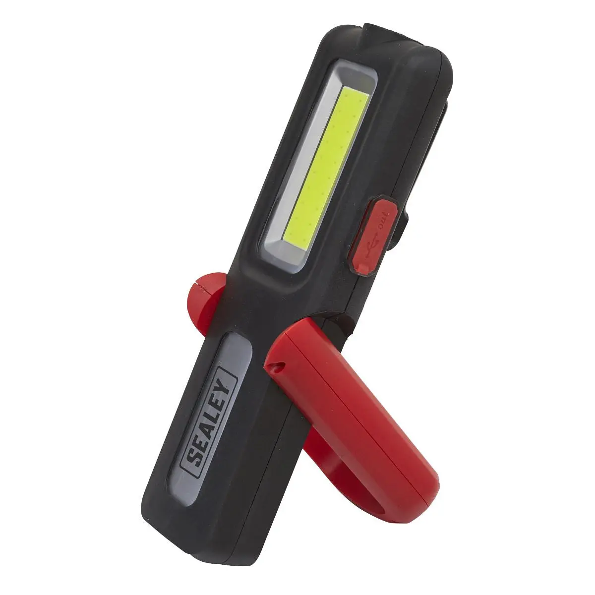 Sealey Rechargeable Inspection Light 5W COB & 3W SMD LED with Power Bank - Red - Image 2