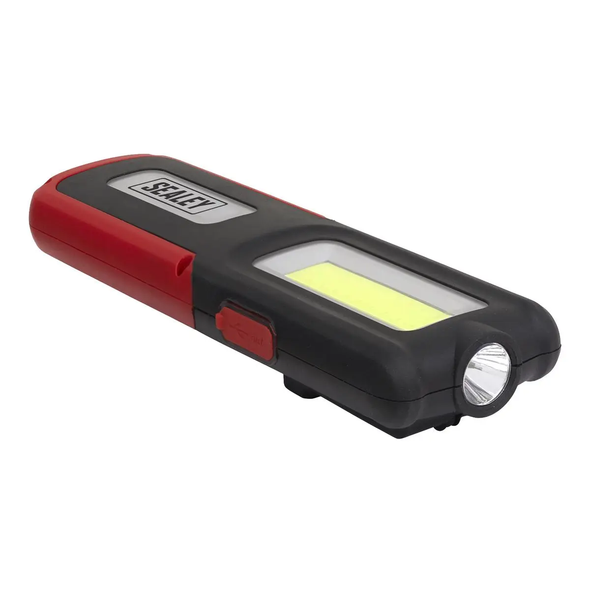 Sealey Rechargeable Inspection Light 5W COB & 3W SMD LED with Power Bank - Red - Image 6