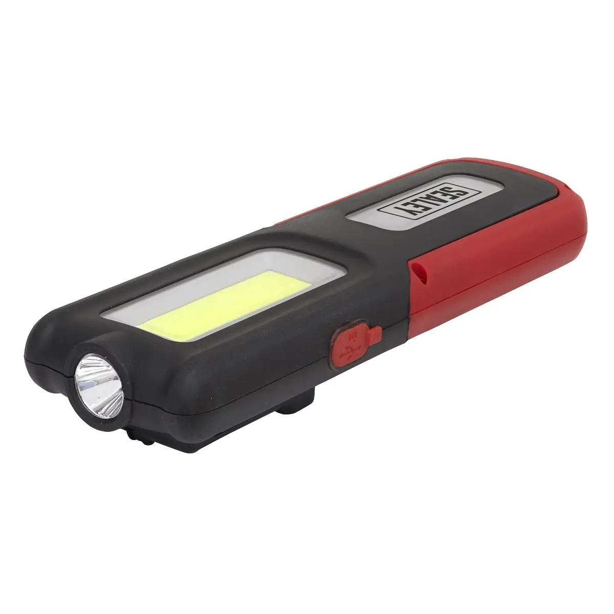 Sealey Rechargeable Inspection Light 5W COB & 3W SMD LED with Power Bank - Red - Image 7