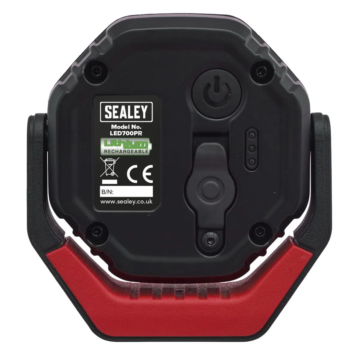 Sealey Rechargeable Pocket Floodlight with Magnet 360° 7W COB LED - Red - Image 4
