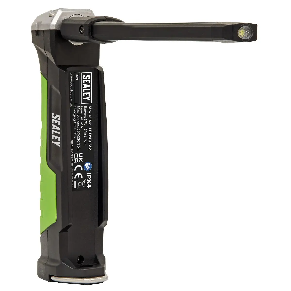 Sealey Rechargeable Slim Folding Inspection Light 6W COB LED & 1W SMD LED Lithium-ion - Image 3