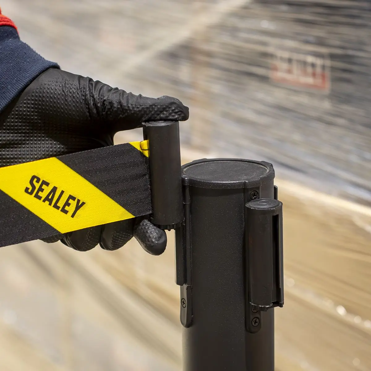 Sealey Retractable Safety Belt Barrier Post - Set of 2 - Image 3
