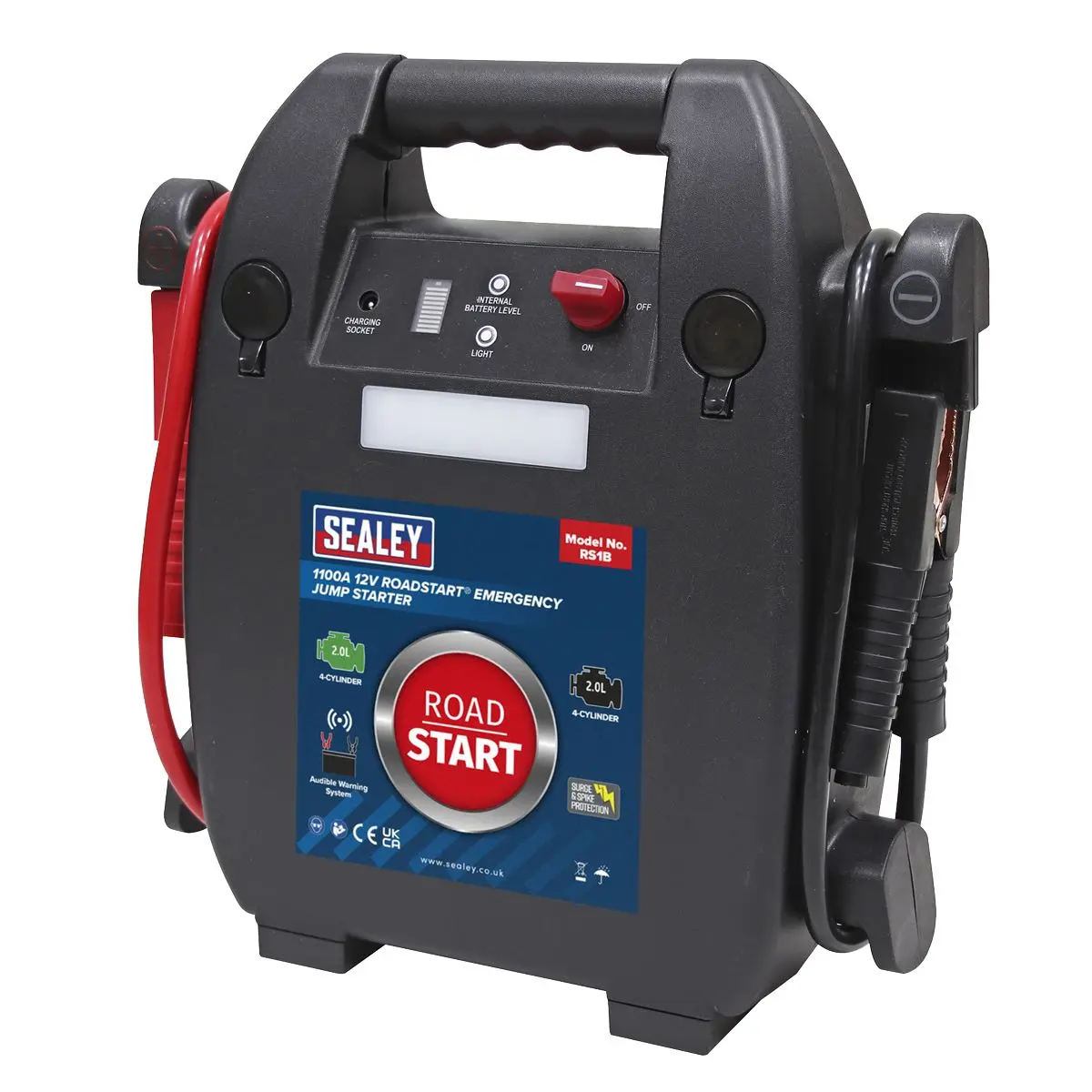 Sealey RoadStartĀ® Emergency Jump Starter 12V 2L 4-Cylinder